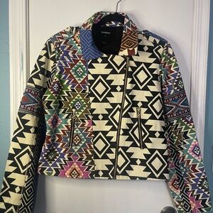 Desigual Multicolor Geometric Jacket